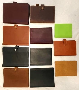 Lot 11 Leather Journal Covers Branded And Unbranded Mixed Colors And Sizes - Picture 1 of 18