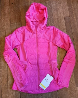 Chaqueta Lululemon Down For It All Rosa Sónico Talla 6 Nueva con Etiquetas Esquí Correr Caminata Foto 1 de 4