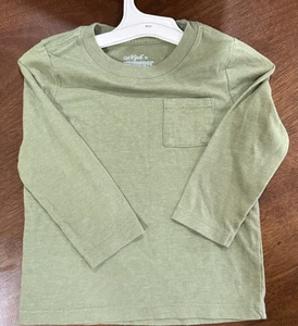 Cat & Jack Baby Kleinkind Jungen Langarm T-Shirt grün Größe 2T - Bild 1 von 3