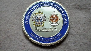 2" Military Colorized Challenge Coin (2016) Representing the Columbian Navy - Bild 1 von 5