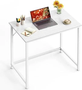 Computer Desk Gaming Desk Home Office Table Small Spaces Modern Metal Frame - Picture 1 of 7