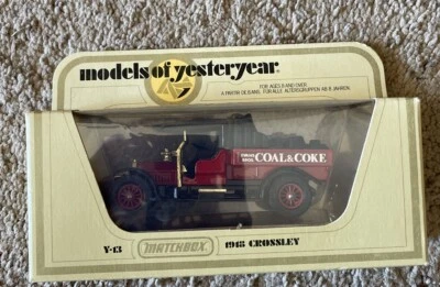 Matchbox Models of Yesteryear Straw Box 1918 Crossley, Y-13 Coal & Coke Foto 1 de 4