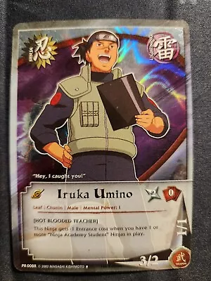 Iruka Umino - PR-008R - 1st Edition FOIL Promo Cards NM - Naruto CCG RARE FOIL - Image 1 of 3