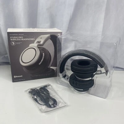 NEW Sharper Image Studio Pro Wireless Headphones - Model SBT48BKGY - Image 1 of 4