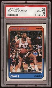 1988-89 Fleer #85 Charles Barkley PSA 10 LOW POP Philadelphia 76ers - Picture 1 of 2