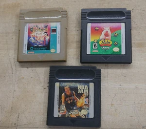 LOT 3 NINTENDO GAME CUBE BABE NBA JAM 99 DOUBLE DRAGON TRADE WEST USED - Picture 1 of 5