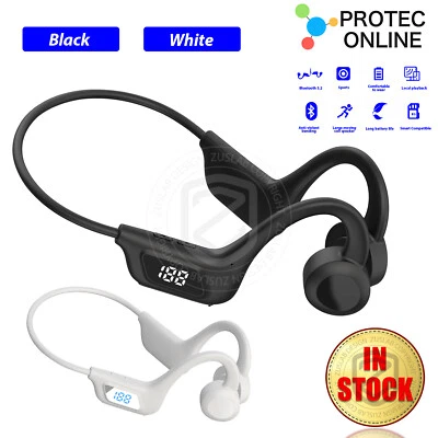 Bone Conduction Headphones Open-Ear Bluetooth Headphones Sports Running Hiking - image 1 of 4