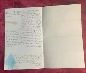 Antigua escritura de Erie Pennsylvania de 1842 Dewitt a Williams G Kellogg T Moorhead Jr - Imagen 1 de 6