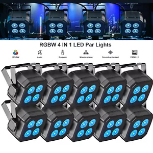 Uking LED 80W RGBWYP+CYAN Par Lighting Stage Light DMX Party DJ KTV w/Remote - Picture 1 of 14
