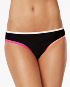 California Waves Colorblocked Bikini Bottom Briefs Black Medium $28 - Picture 1 of 4