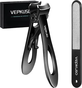 Nail Clippers for Thick Nails -Stainless Steel Heavy Duty, Wide Mouth Profession - Picture 1 of 12