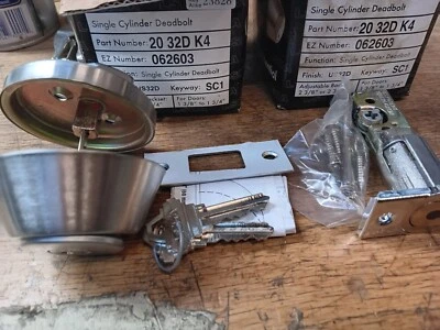 LSDA 2 CERROJOS MONOCILÍNDRICOS CON LLAVE IGUAL. acabado cromado opaco Foto 1 de 3