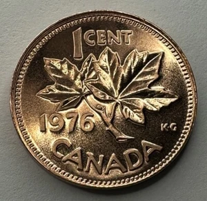1976 Canadian Penny Proof-Like Coin Uncirculated. Beautiful Coin!! - Bild 1 von 8