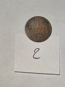France Coin 1 Cent 1908 Daniel-Dupuis (158-7/P9/N2) - Picture 1 of 2