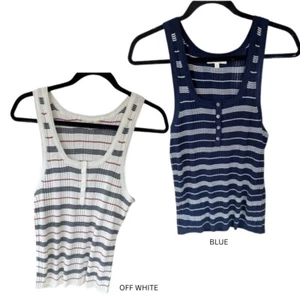 Camiseta sin mangas AE77 By Aerie para mujer tejido gofre nueva con etiquetas - Imagen 1 de 5