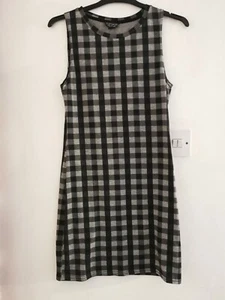 Topshop Grey Checked Dress And Next Pink Floral Top Size 10 - Picture 1 of 4