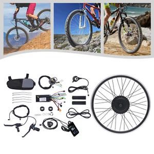 24 Inch 500W 36V LCD Ebike Front Wheel Electric Bicycle Hub Motor Conversion Kit - Picture 1 of 12