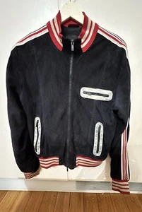 Emporio Armani Vintage Suede Varsity Jacket - Picture 1 of 3