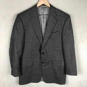 HICKEY FREEMAN Nordstrom Madison Worsted Wool Sport Coat Sz 40R Plaid USA EUC - Picture 1 of 19