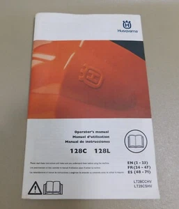 Husqvarna 128C 128L Unkrautschneider Bedienungsanleitung in Englisch Französisch & Spanisch - Bild 1 von 8