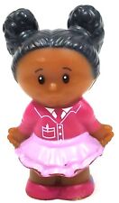 Fisher Price Little People TESSA African American girl in purple w/ pigtail buns