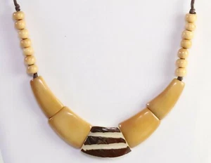 Bernstein Bio TAGUA Latz Halskette - Mid Century Modern  - Bild 1 von 2