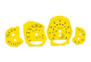 For Porsche Carrera Yellow 320kmh - Speedometer dials from MPH to km/h Gauges - Picture 1 of 6