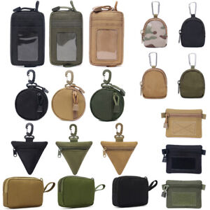 Tactical EDC Pouch Wallet Portable Key Coin Purse Waist Bag Pocket Earphone Bag