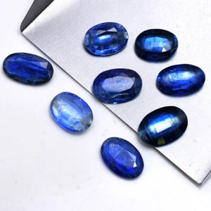8 Pcs Natural Blue Kyanite Top Quality 9mm-11mm Untreated Loose Gemstones Lot - Picture 1 of 5