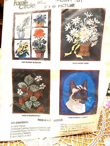 Strawberries H203 Family Circle Needlepoint Kit(1975),8 X 10, New Sealed Kit - Picture 1 of 5