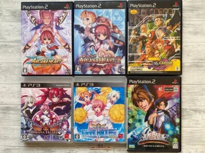 SONY PS2 & 3 Arcana Heart 1 2 3 Love Max & Marvel Vs. Capcom 2 & Battle Coliseum - Image 1 of 4