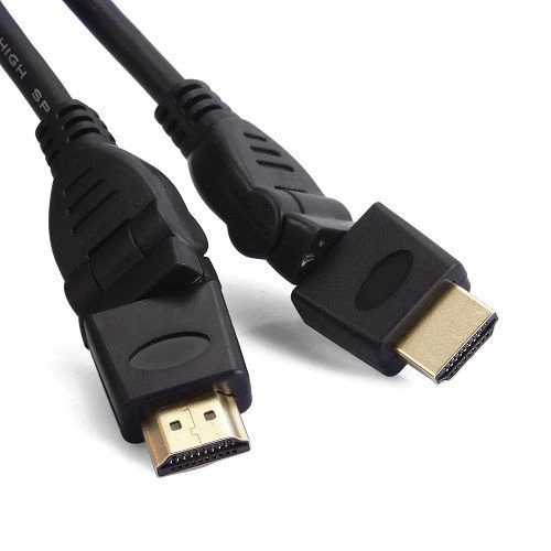 5M SWIVEL ROTATE HDMI CABLE ADJUSTABLE SWIVEL FLEXIBLE ENDED MULTI / RIGHT ANGLE - Image 1 of 1