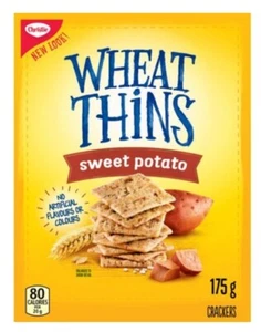 8 x Christie Wheat Thins Sweet Potato Crackers 175g Each  - Picture 1 of 1