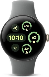 Google Pixel Watch 3 41mm Hazel Case Hazel Active Band Wi-Fi Excellent Condition - Zdjęcie 1 z 9