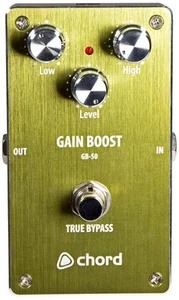Chord GB-50 Guitar Gain Boost Pedal with 2-band EQ, Low & High Tone Controls - Picture 1 of 6