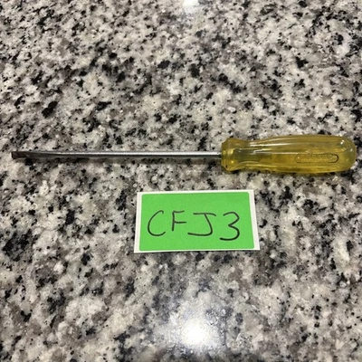 Vintage PROTO 9634 Flat Screwdriver Made In USA Yellow Handle - Image 1 of 4