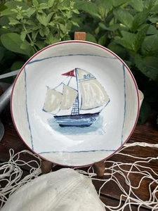6 MIKASA SL 105 BAR HARBOR SOUP BOWLS PORTUGAL - Picture 1 of 5