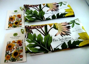Neu 2 Stück MICHEL DESIGN WORK Küchentücher Sonnenblume Blumen weiß gelb Baumwolle - Bild 1 von 4