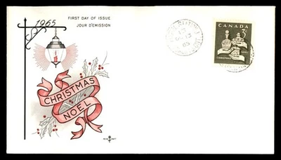 Mayfairstamps Canadá FDC 1965 Navidad 3 Regalos Vela Primer Día Cubierta aau_78105 Foto 1 de 2