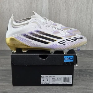 Adidas F50 Elite FG Größe 8 Herren weiß schwarz gold Fußballschuhe - Bild 1 von 18