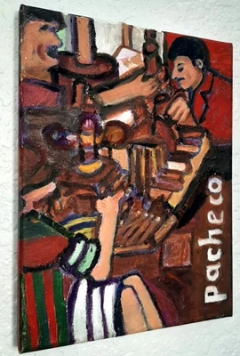 Aceite Original Ferdie Pacheco “Fabricación de Puros” 12′′ x 9′′ Foto 1 de 2