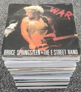 JOB LOT OF 100 x 7" SINGLES - ROCK & POP FROM THE 1970s & 1980s - *SEE LIST* - Picture 1 of 12
