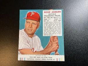 1952 Red Man Tobacco All-Star Team - National League Series Richie Ashburn #2... - Bild 1 von 4