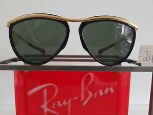 NR.24 RAY BAN OLYMPIAN 5 VINTAGE BRILLE ECHTE RARITÄT 18 KARAT GOLD PLATTIERT - Bild 1 von 12