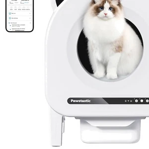 Smart Odor Control Self-Cleaning Litter Box for Large Cats & Multi-Cat Families - Picture 1 of 11