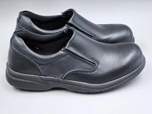Brandneu Safe T Step Herren Schwarz Slipper Arbeitsschuhe 6 W Öl- und Rutschfest - Bild 1 von 15