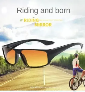 Gafas de deporte amarillas, noche, ciclismo, conducir, TV - Imagen 1 de 8