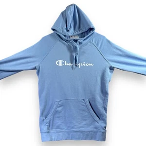 Champion Athleticwear Hoodie Women's Size Large Baby Blue Long Sleeve High Neck - Picture 1 of 11
