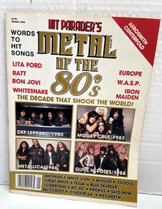 HIT PARADER Aerosmith Centerfold Metal in the 80's Song Lyrics Spring 1990 - Picture 1 of 8