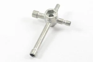 Fastrax 6-Way Cross Wrench FAST625 7 8 10 12 17 mm socket RC Tool glow plug nuts - Picture 1 of 1